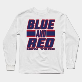 New York LYFE Blue and Red NY True Football Colors! Long Sleeve T-Shirt